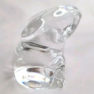 Baccarat Crystal Sitting Bunny